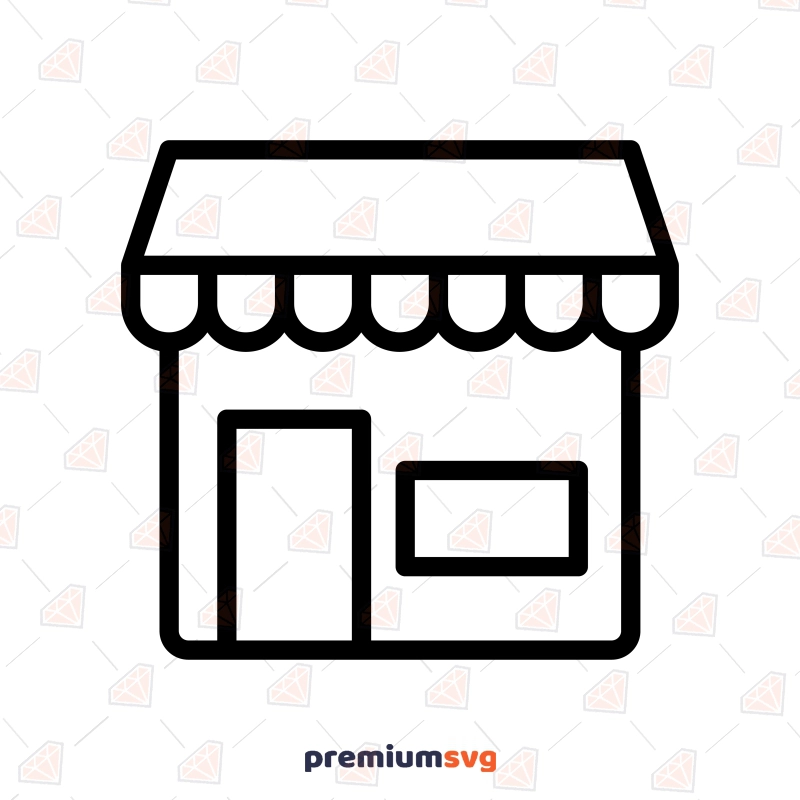 Shop Icon SVG, Store Icon Vector Icon SVG Svg