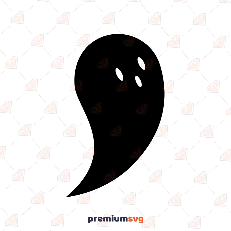 Simple Ghost SVG, Halloween Ghost SVG Design for DIY Halloween SVG Svg