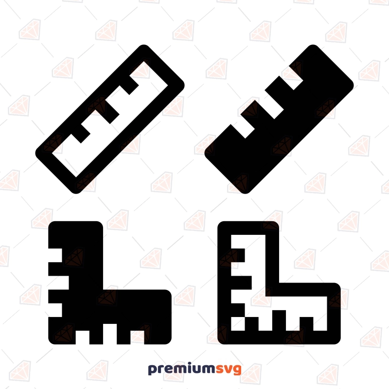 Simple Ruler SVG and Clipart Files Icon SVG Svg