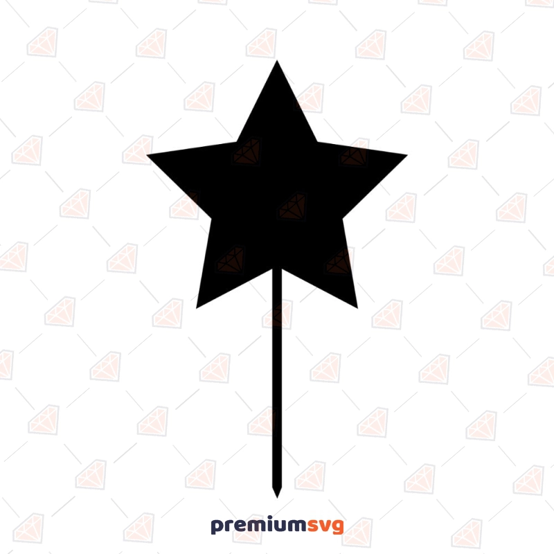 Simple Star Cake Topper SVG Cut File Cake Topper SVG Svg