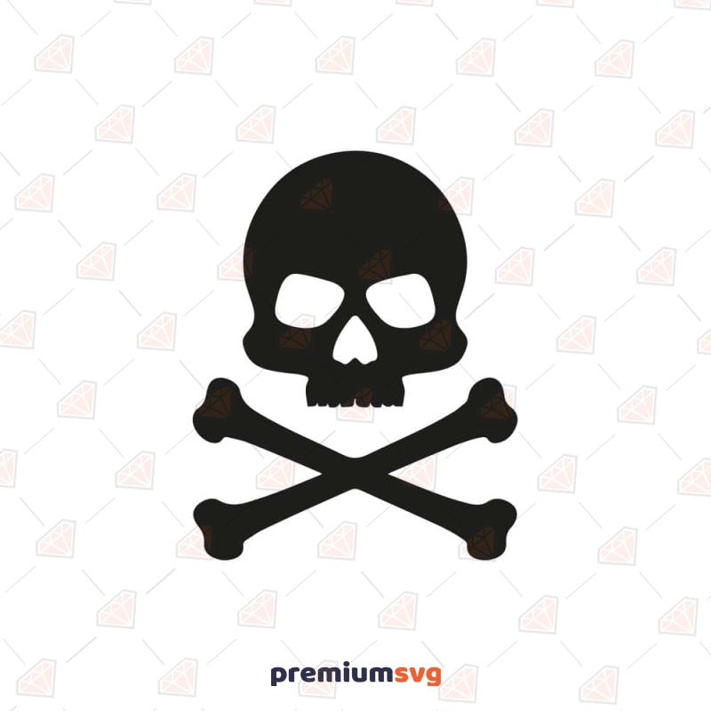 Skull and Crossbones SVG Cut File Anatomy (Skeleton And Skull) Svg