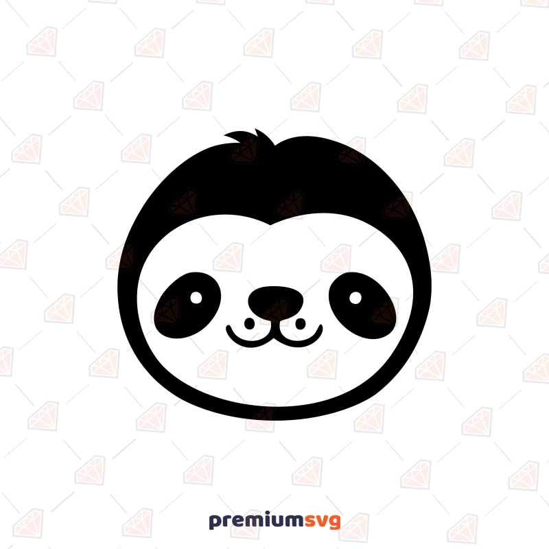 Peeking Sloth Clipart Instant Digital Download AI PDF SVG PNG JPG Files for  Comm