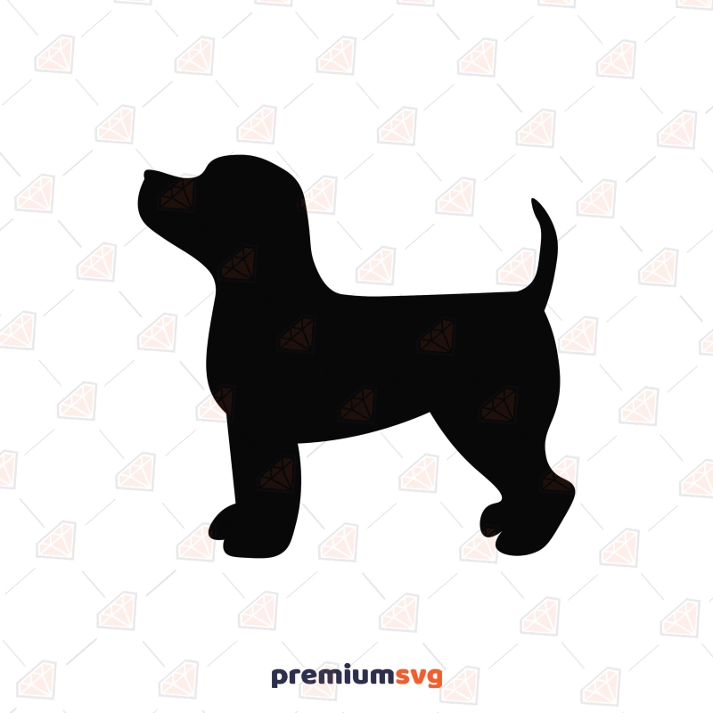 Small Dog Silhouette SVG, Cut File Dog SVG Svg