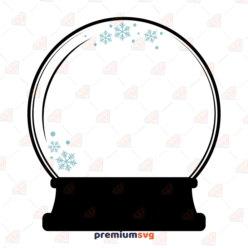Snow Globe SVG Cut and Clipart Files Christmas SVG Svg