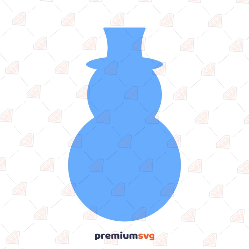 Snowman Silhouette SVG Snowman SVG