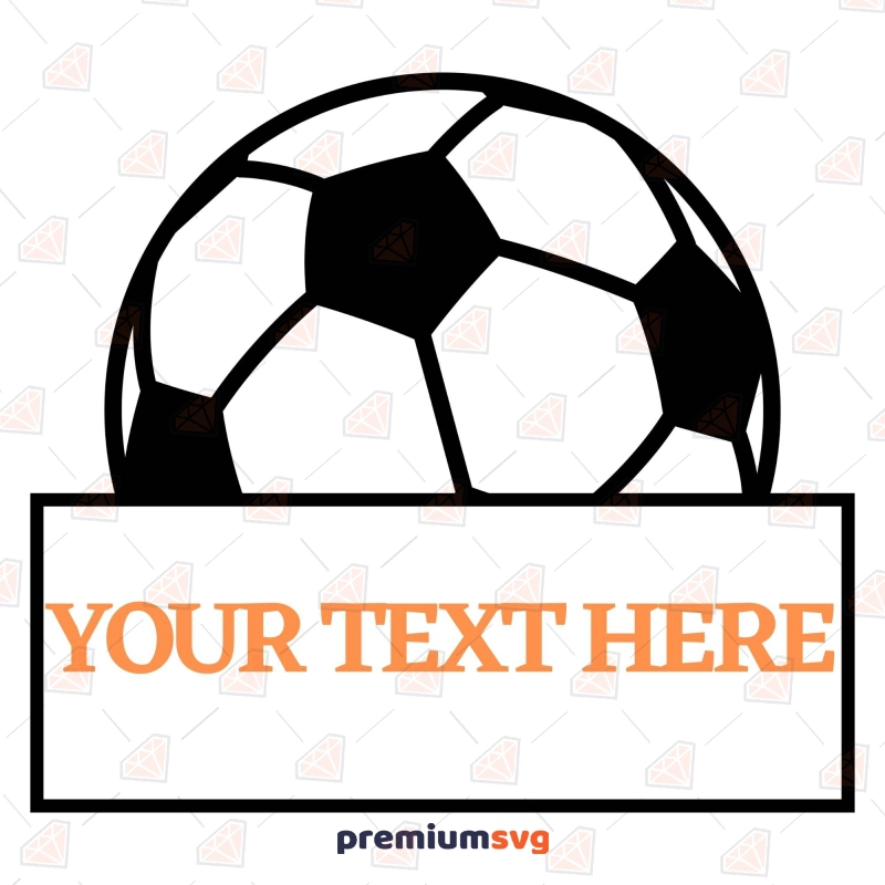 Soccer Monogram SVG, Instant Download Football SVG Svg