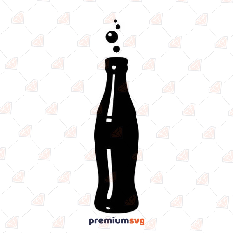 Soda Coke Bottle SVG Cut File & Clipart Drinking Svg