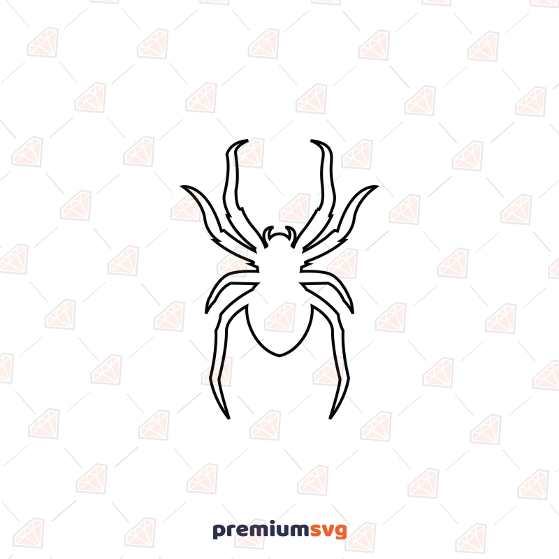 Spider Outline SVG Cut File, Spider Logo SVG Insects/Reptiles SVG Svg