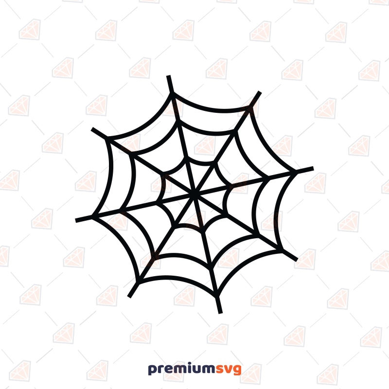 Spider Web SVG Cricut File,  Spider Web Clipart PNG Halloween SVG Svg