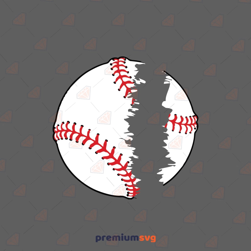 Split Baseball SVG, Instant Download Monogram Baseball SVG Svg