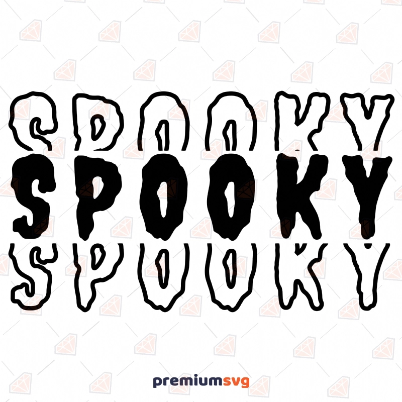 Spooky Design SVG, Spooky SVG Digital Download Halloween SVG Svg