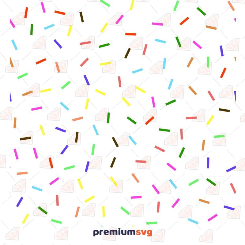 Sprinkles SVG, Sprinkles Pattern Vector Instant Download Nutrition Svg