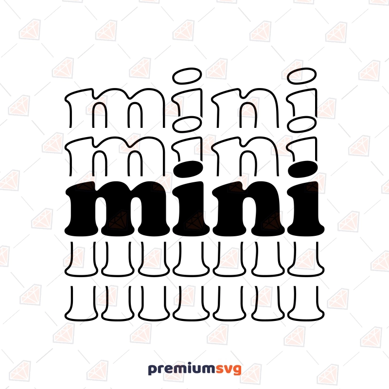 Stacked Mini SVG, Kid's Shirt SVG Design Baby SVG Svg