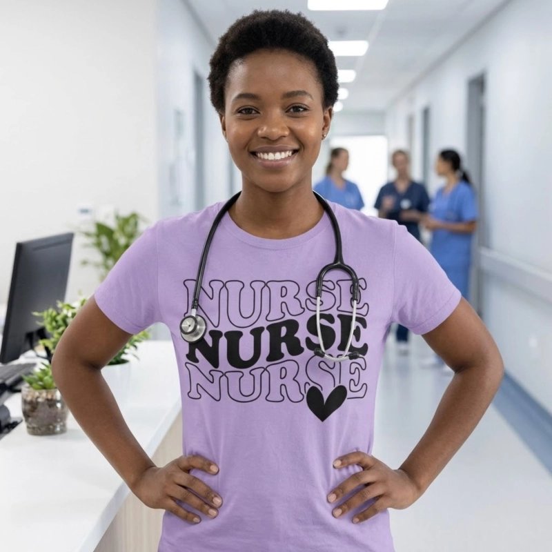 Nurse appreciation t-shirt design made with Cricut