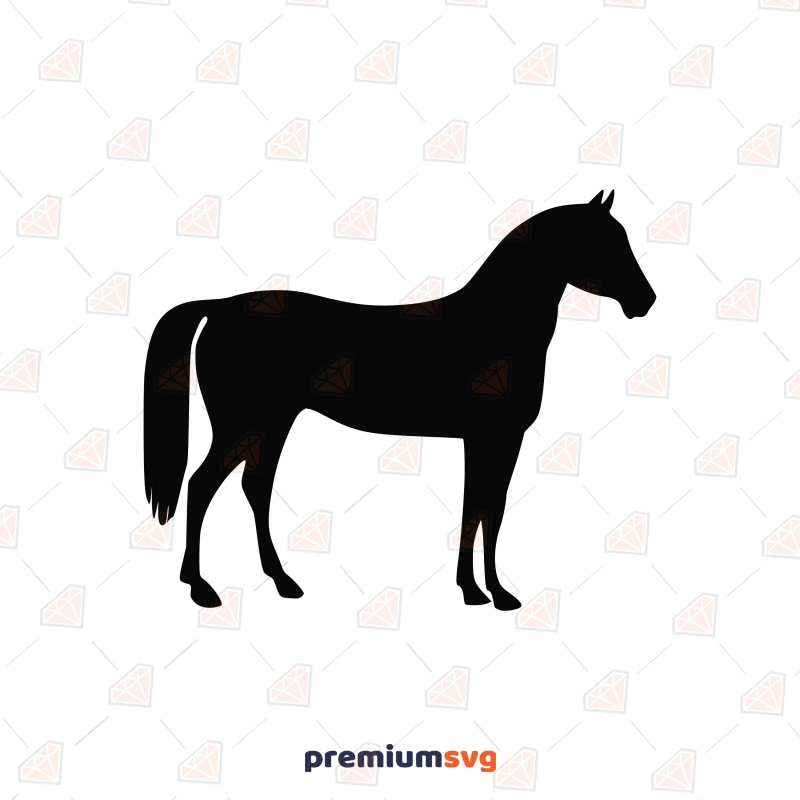 Standing Horse SVG, Horse Silhouette Horse SVG Svg