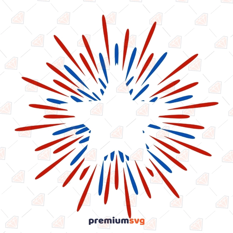 Star Firework SVG | 4th of July Star Firework SVG Vector Cut Files 4th Of July SVG Svg