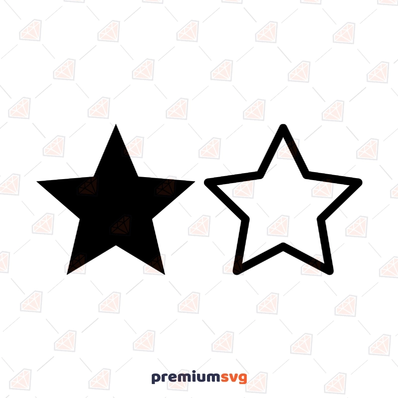 Free Stars SVG Cut File, Star SVG Free Vector, Instant Download