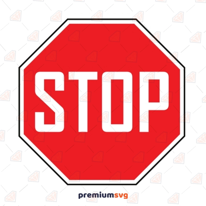 Stop Street Sign SVG, Street Signs Digital File Street Signs Svg