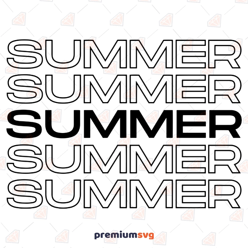 Echo Summer SVG Cut File, Instant Download Summer SVG Svg