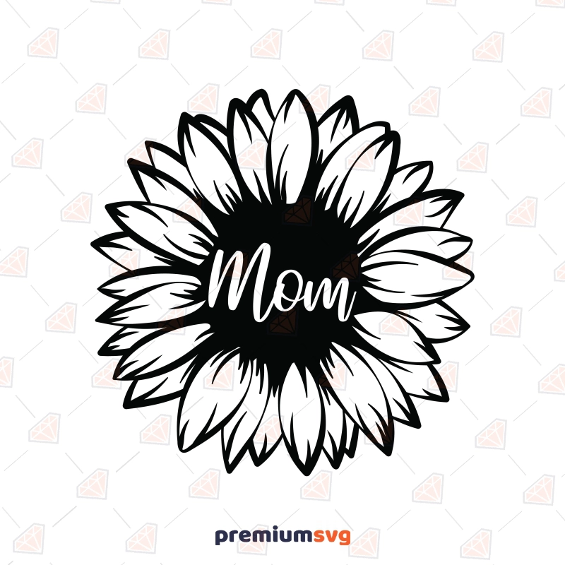 Sunflower Mom SVG, PNG, JPEG Mother's Day SVG Svg