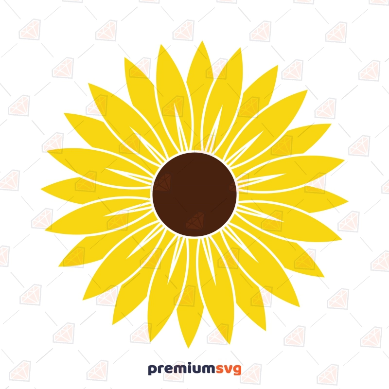 Sunflower SVG Cut & Clipart File, Cricut File Sunflower SVG Svg