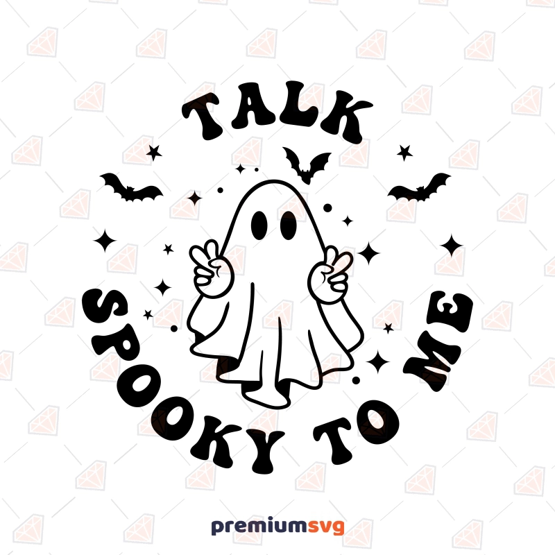 Talk Spooky To Me SVG, Halloween SVG Design Halloween SVG Svg