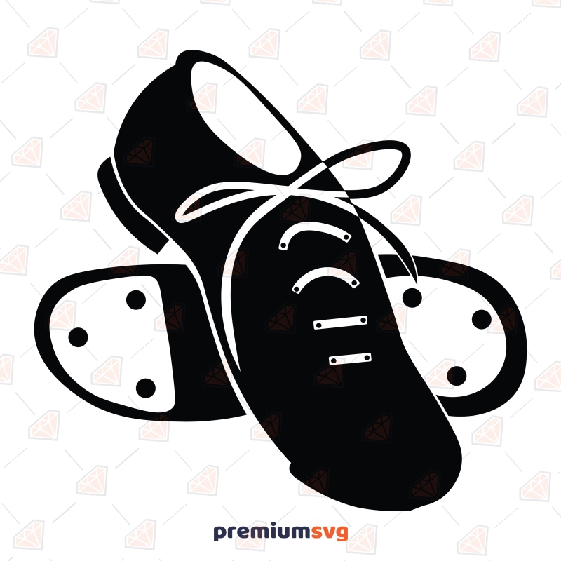 Tap Shoes Silhouette SVG, Tap Dance SVG Vector Files Sports SVG Svg