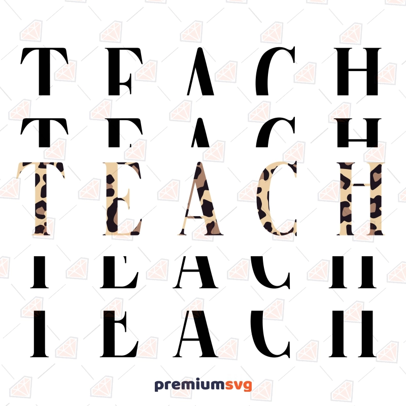 Teach Leopard SVG Design Teacher SVG Svg