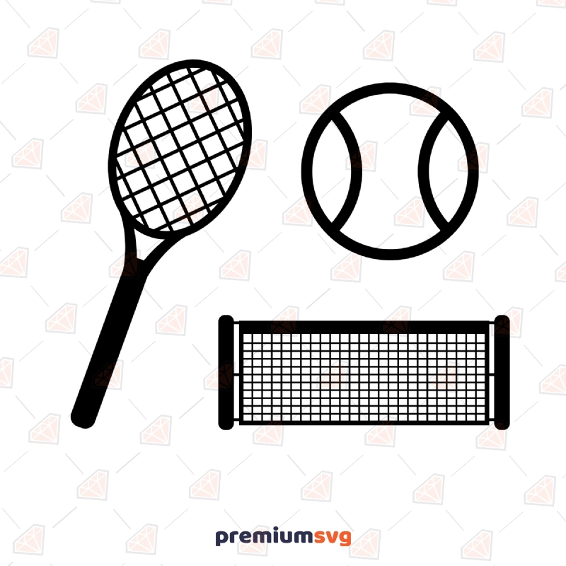 Tennis Pack Bundle SVG Cut File Tennis SVG Svg