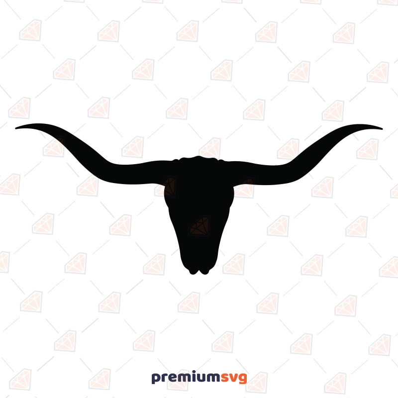 Texas Longhorn Silhouette, Longhorn Logo SVG Texas SVG Svg