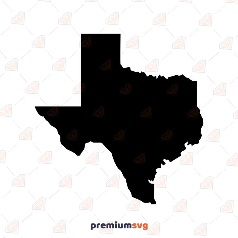 Texas Map SVG, Texas Vector Instant Download Texas SVG Svg