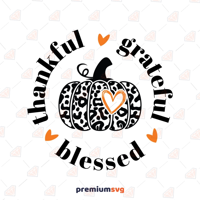 Thankful Grateful Blessed SVG T-shirt SVG Svg