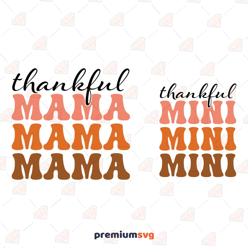 Thankful Mama Mini SVG, Thankful Mama SVG Design T-shirt SVG Svg