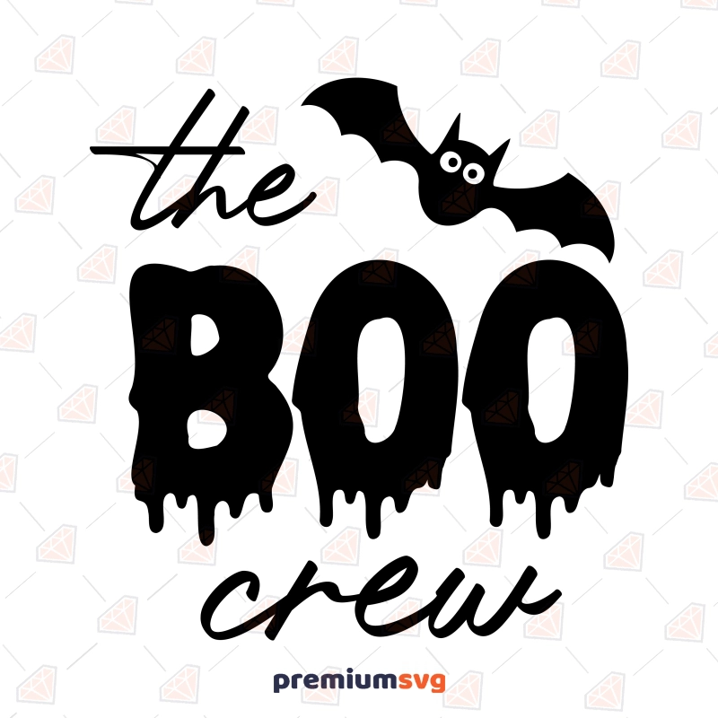 The Boo Crew SVG, Halloween SVG Instant Download Halloween SVG Svg