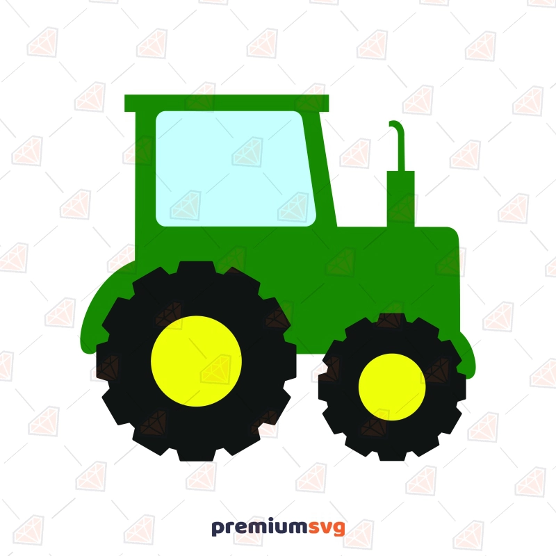 Tractor Clipart SVG for Cricut, Farm Tractor SVG Transportation Svg