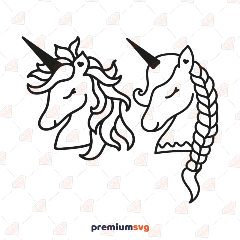 Unicorn Design SVG, Unicorn Head SVG Cut File Cartoons Svg