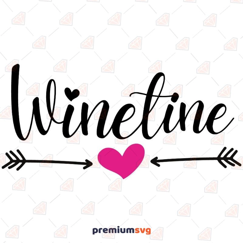Winetine SVG Design, Funny Valentine SVG Valentine's Day SVG Svg