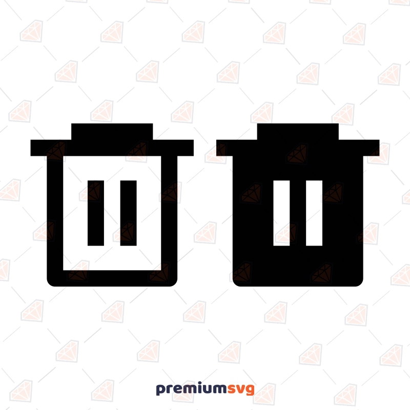 Delete Bin Icon SVG and Clipart File Icon SVG Svg