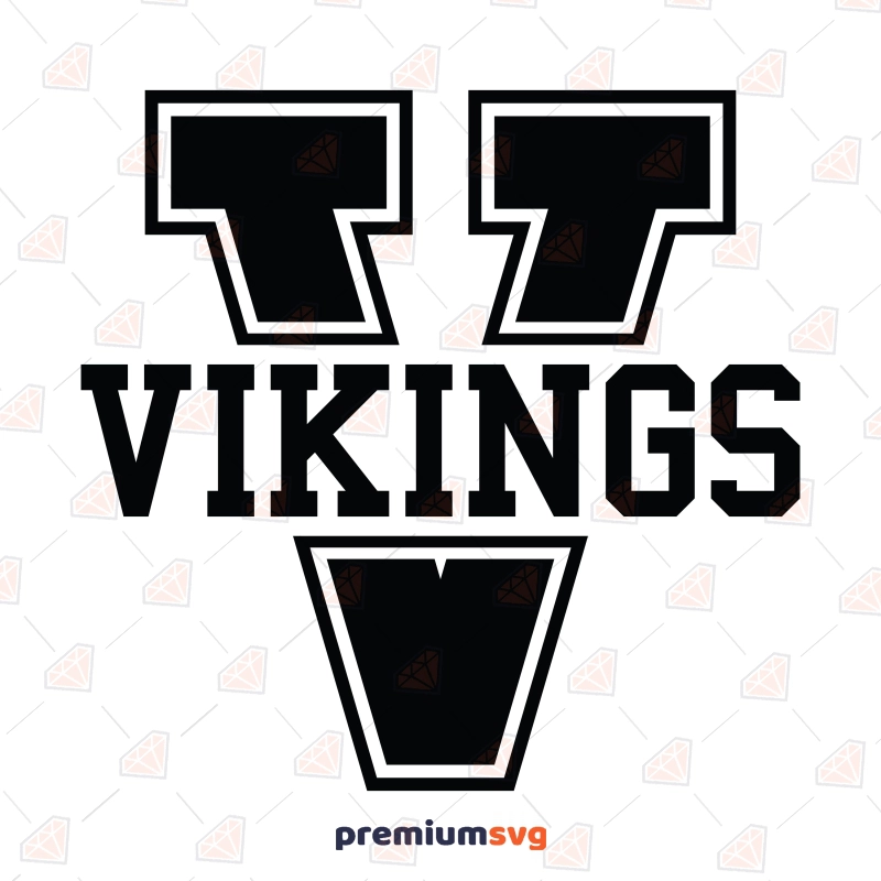 Vikings  V SVG File, Minnesota Vikings SVG Football SVG Svg