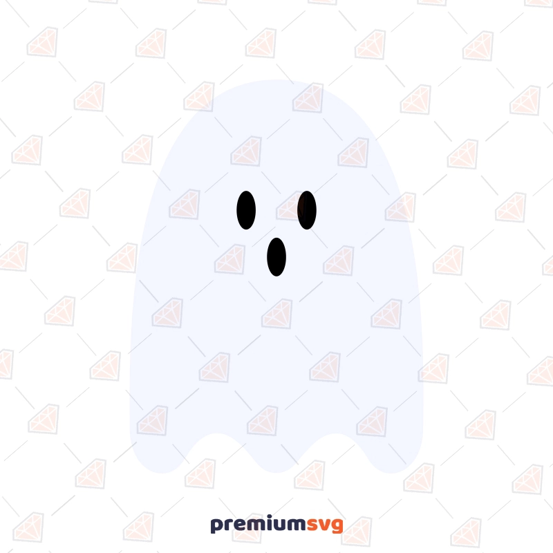 White Ghost SVG, Halloween Ghost SVG Vector File Halloween SVG Svg