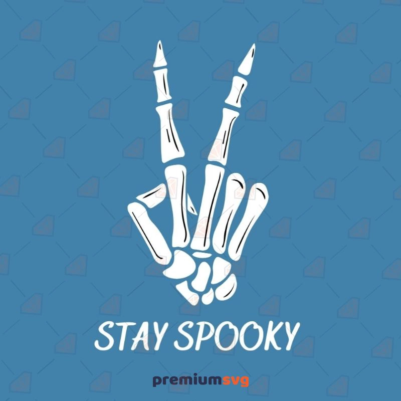 White Stay Spooky SVG, Stay Spooky SVG Vector Halloween SVG Svg