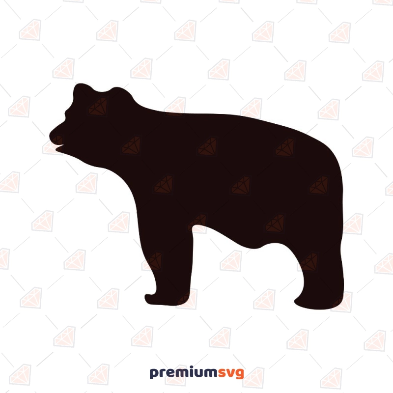 Walking Bear Silhouette SVG Cut File Wild & Jungle Animals SVG Svg