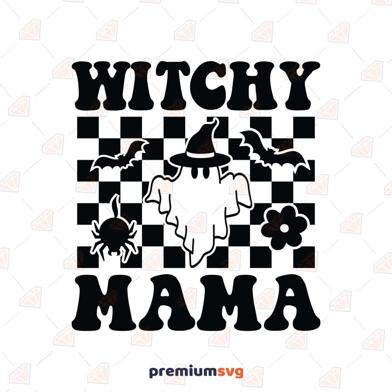 Witchy Mama SVG, Halloween Ghost Mama SVG Halloween SVG Svg