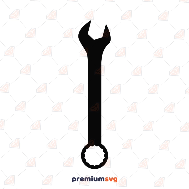 Wrench SVG vector, Cut and clipart file Mechanical Tools Svg