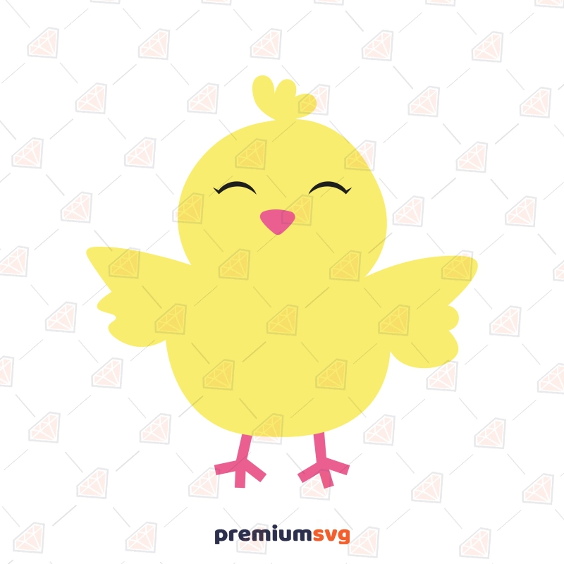Yellow Chick SVG, Cute Baby Chick SVG Digital Design Easter Day SVG Svg