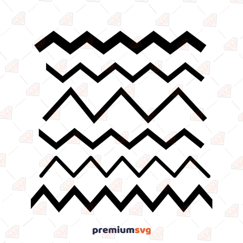 Zigzag SVG Bundle, Zigzag Chevron SVG Cut Files Background Patterns Svg