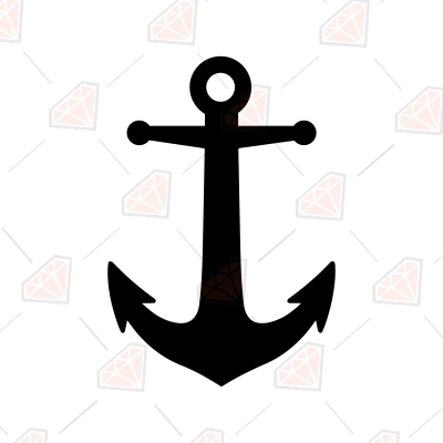 Anchor SVG Cut File, Anchor Silhouette and Vector File | PremiumSVG