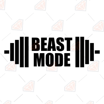 Beast Mode SVG Cut and Clipart Files | PremiumSVG