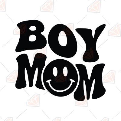 Boy Mom SVG, Boy Mama SVG Retro Design | PremiumSVG