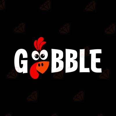 Gobble SVG, Funny Turkey Face Gobble SVG | PremiumSVG